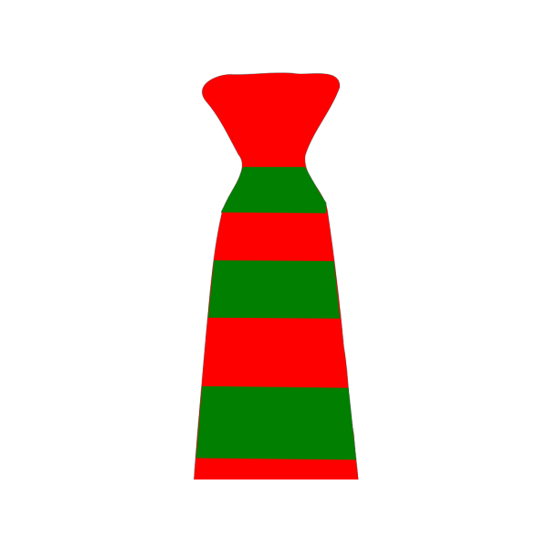 Christmas Neck Tie Striped Green And Red PNG Clip art