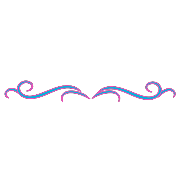 Curlycue Pink Blue PNG Clip art
