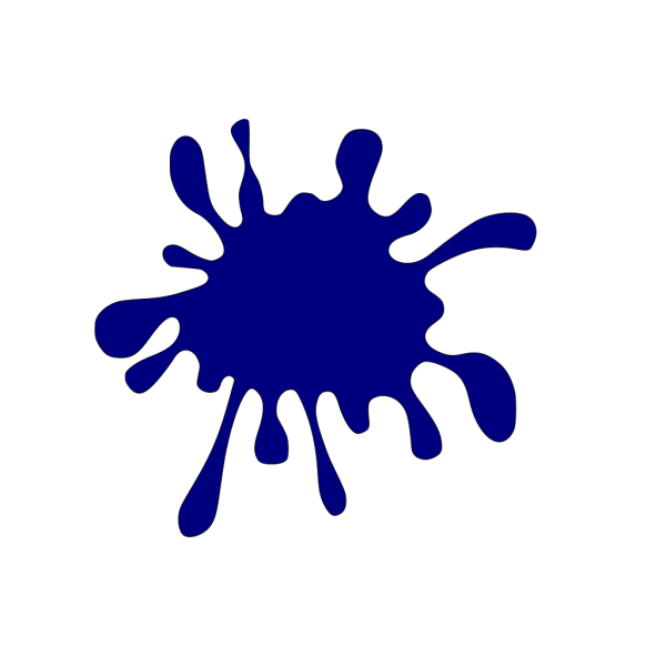 Blue Ink Splat PNG Clip art