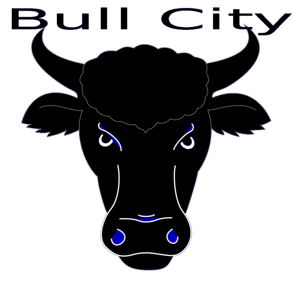 Blue Bull PNG Clip art