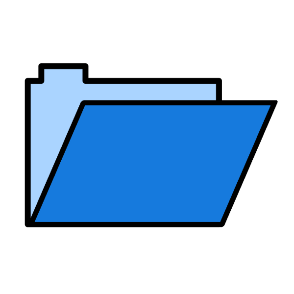 Blue Folder Lite PNG Clip art
