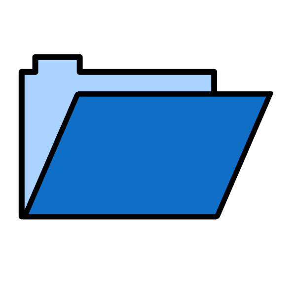Blue Folder Lite2 PNG Clip art