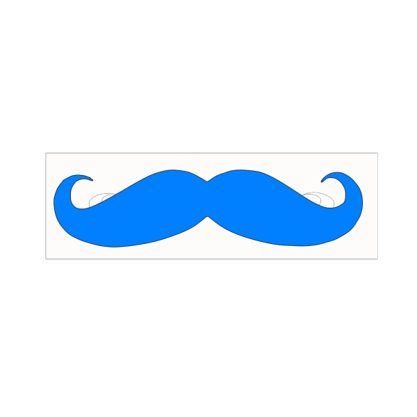 Blue Mustache PNG Clip art