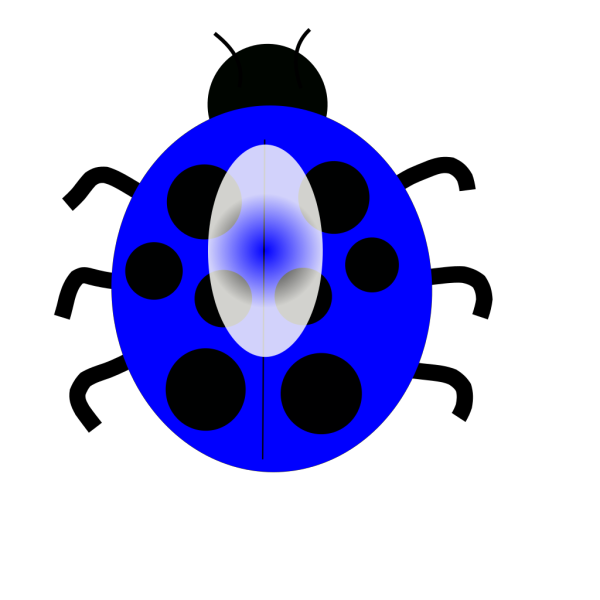 Dark Blue Ladybug PNG Clip art