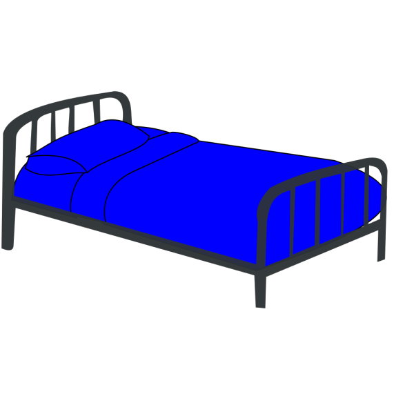 Bed Blue PNG Clip art