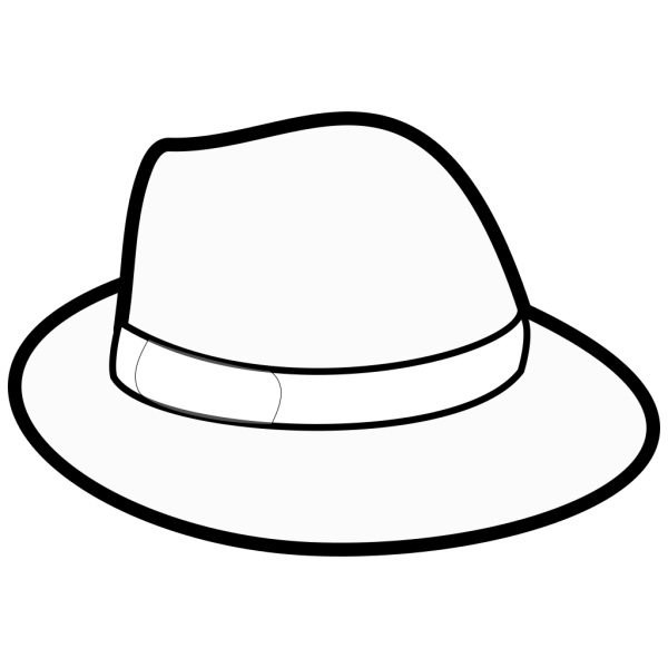 Hat Outline PNG Clip art