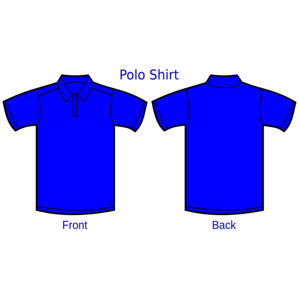 Royal Blue Polo Shirt PNG Clip art