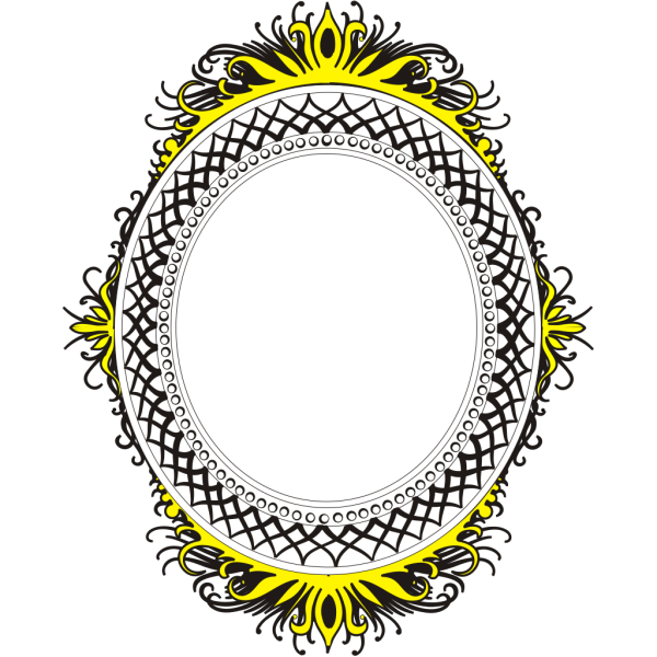 Oval Frame PNG Clip art