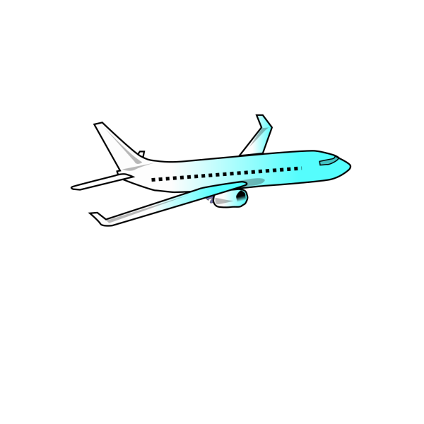 Blue Airplane Pass PNG Clip art