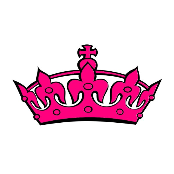 Pink Tilted Tiara And Number 15 PNG Clip art