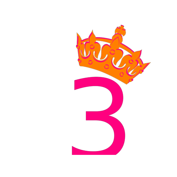Pink Tilted Tiara And Number 20 PNG Clip art