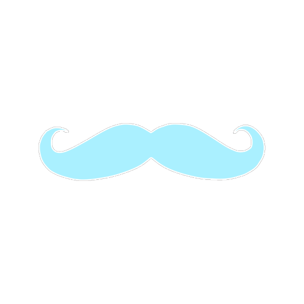 Blue Mustache PNG Clip art