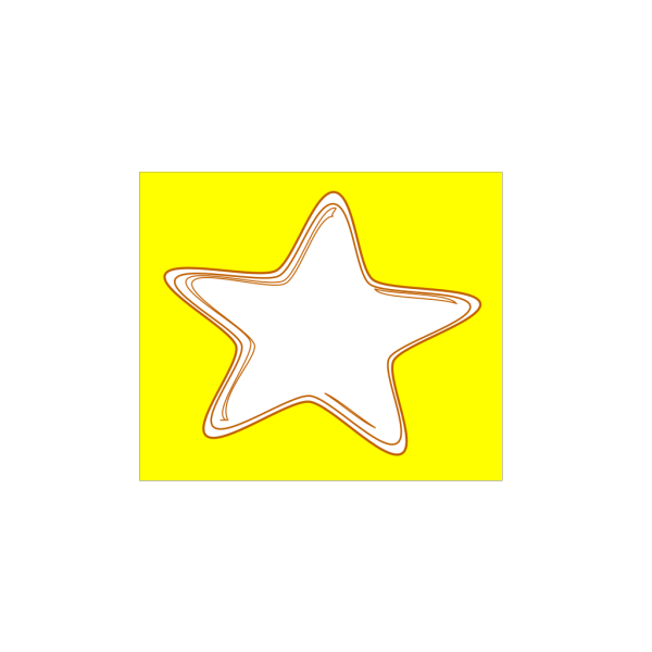 Blue Star Outline PNG Clip art
