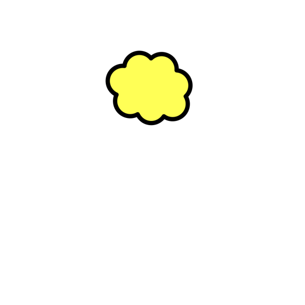 Yellow Cloud PNG Clip art