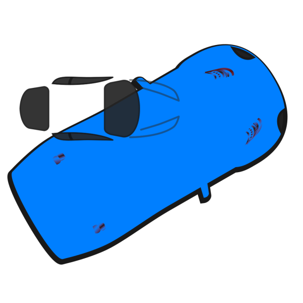 Blue Car - 30 PNG Clip art