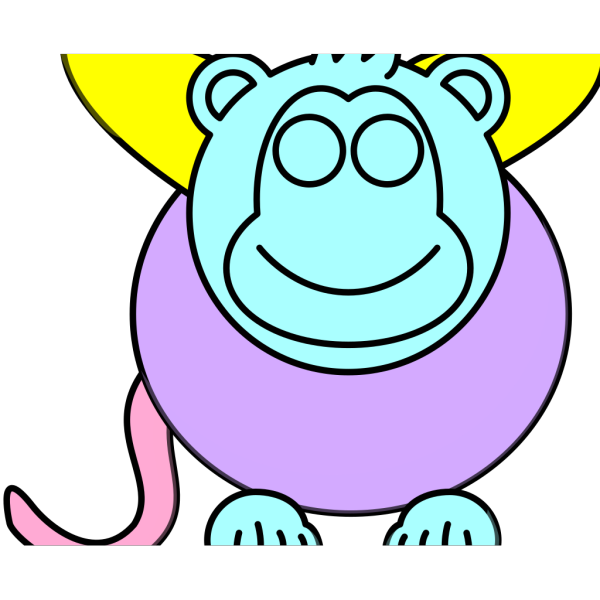 Blue Monkey PNG Clip art