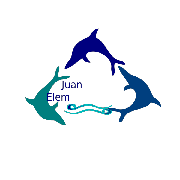 Blue Wave Dolphin PNG Clip art