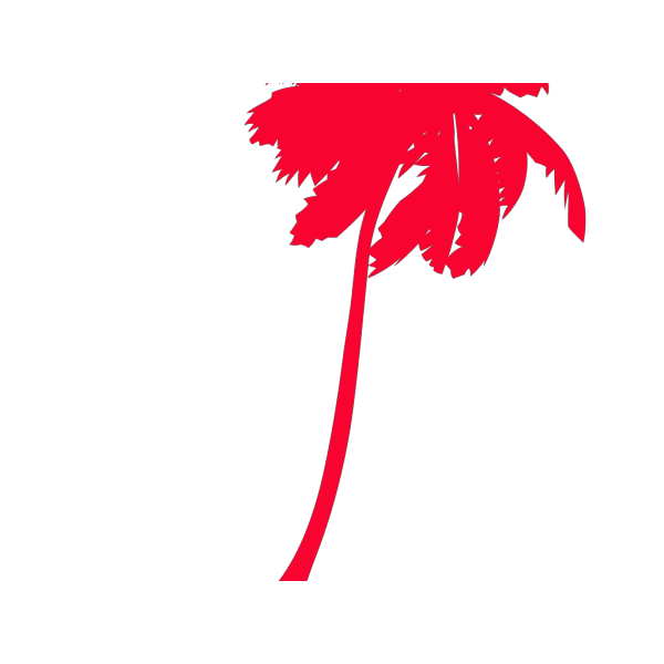 Vector Palm Trees Blue PNG Clip art