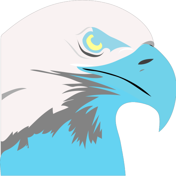 Light Blue Eagle PNG Clip art