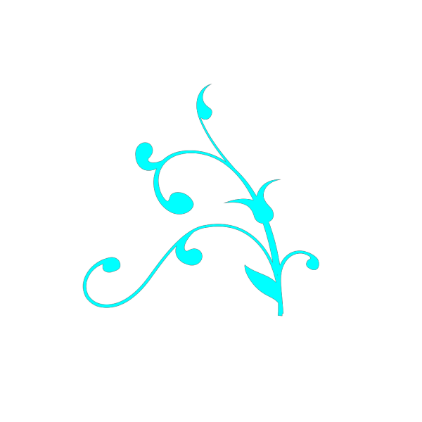 Light Blue Twisted Branch PNG Clip art