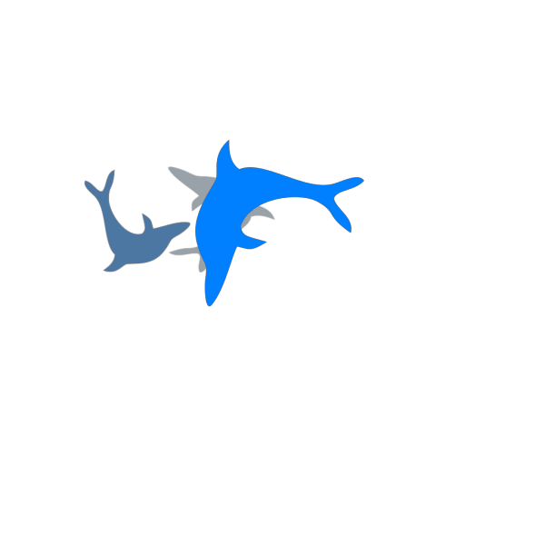 Light Blue Dolphin PNG Clip art