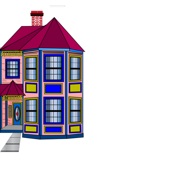 Colorful Townhome PNG Clip art