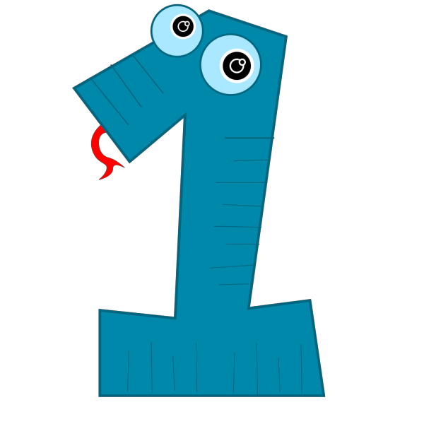 Number One Blue PNG Clip art