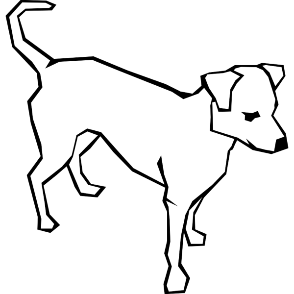 Dog Simple Drawing PNG Clip art