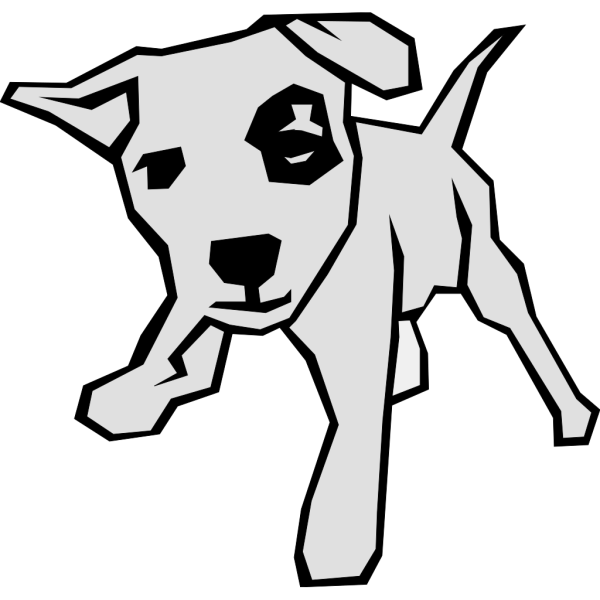 Dog Simple Drawing PNG Clip art
