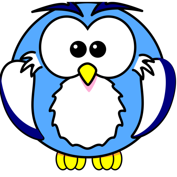 Pale Blue Owl PNG Clip art
