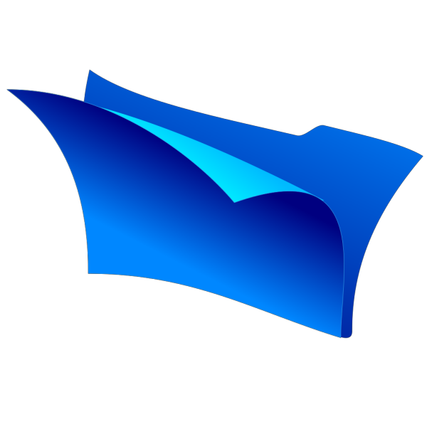 Empty Blue Folder PNG Clip art