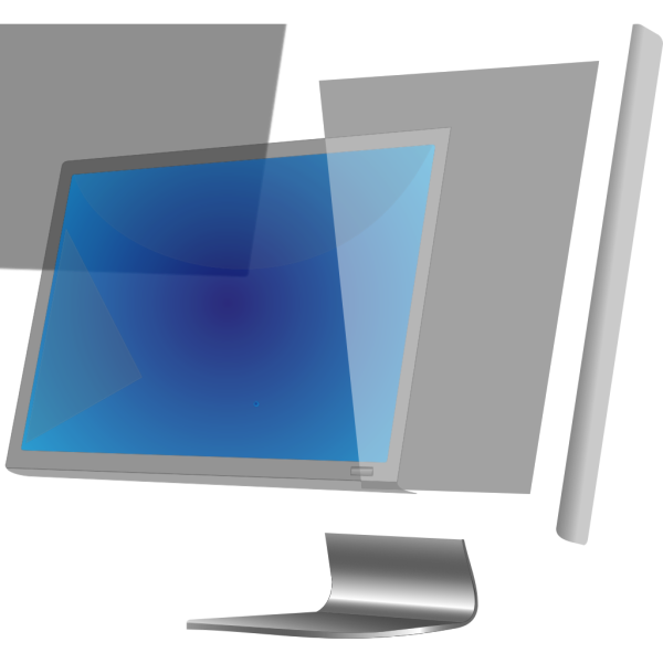 Blue Lcd Screen PNG Clip art