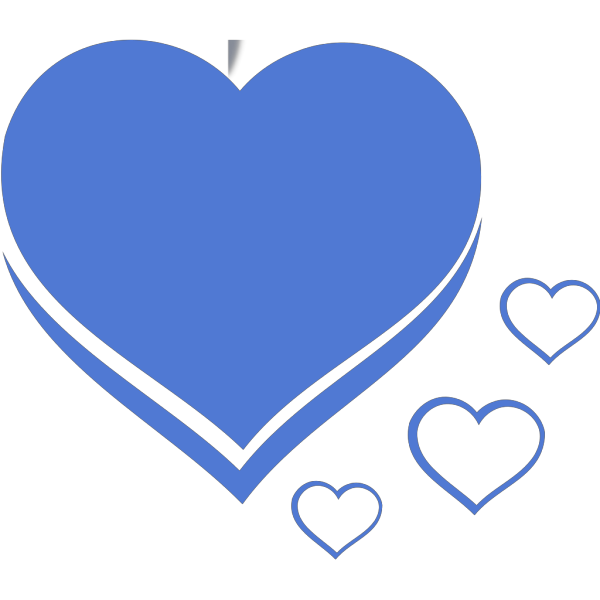 Heart Blue Azul PNG Clip art