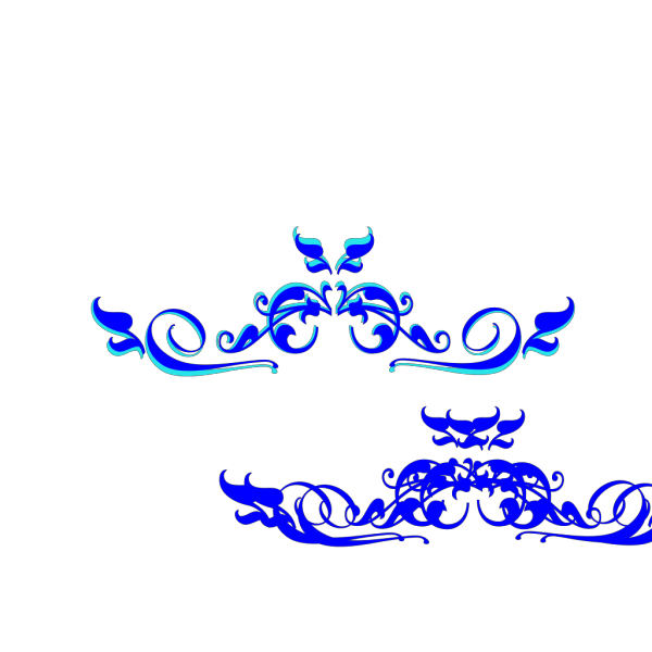 Swirl Blue Top 2 PNG Clip art