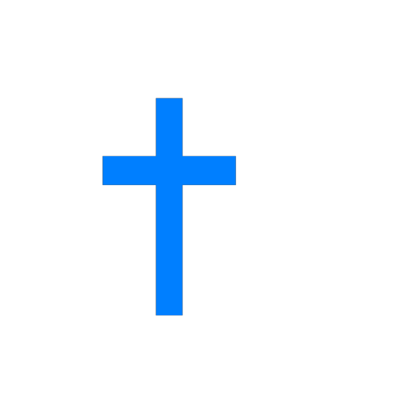 Cross Blue PNG Clip art