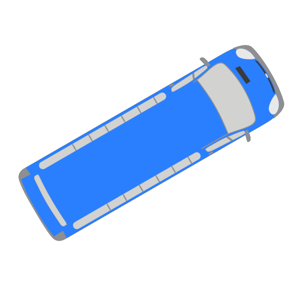 Blue Bus - 30 PNG Clip art
