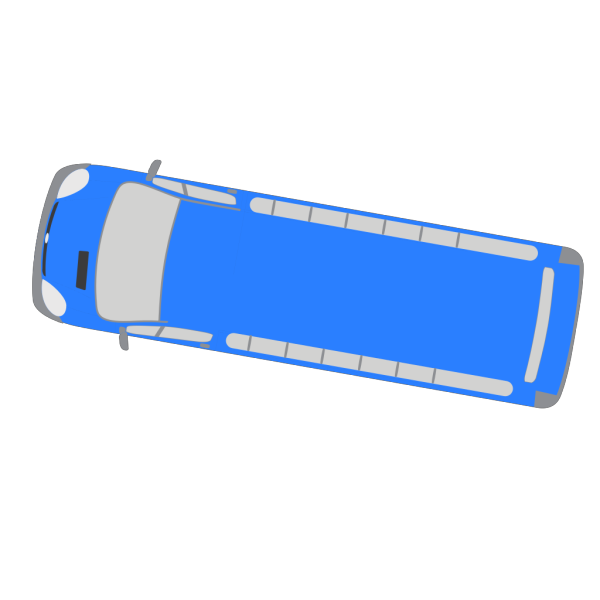 Blue Bus - 170 PNG Clip art