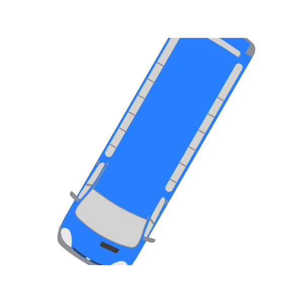 Blue Bus - 240 PNG Clip art
