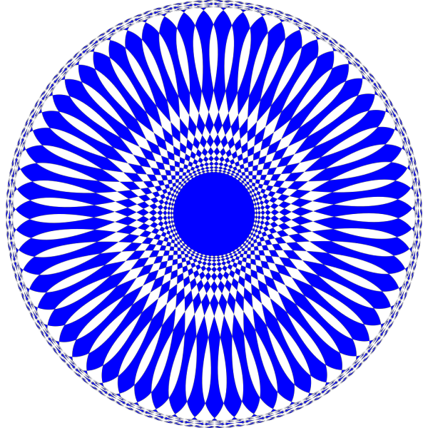 Blue Abstract Circle Design PNG Clip art