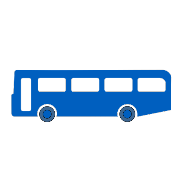 Bus Blue PNG Clip art