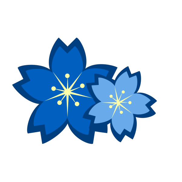 Blue Flowers PNG Clip art