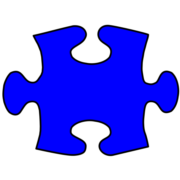 Puzzle Piece Blue PNG Clip art
