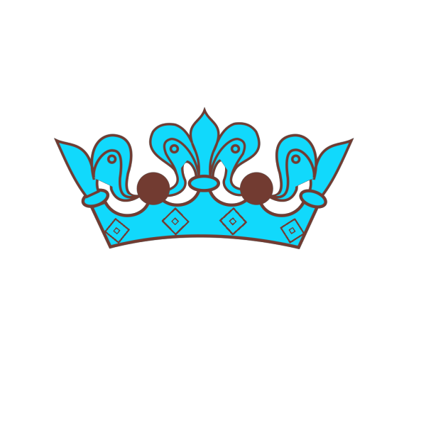 Brown Blue Crown PNG Clip art