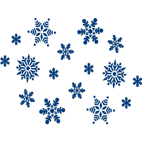 Blue Snowflakes PNG images