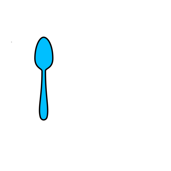 Blue Spoon PNG Clip art