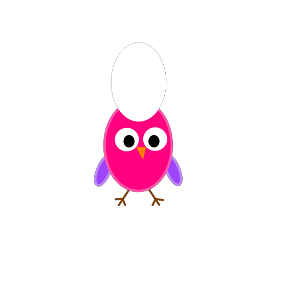 Pink Owl Olivia Birthday PNG Clip art