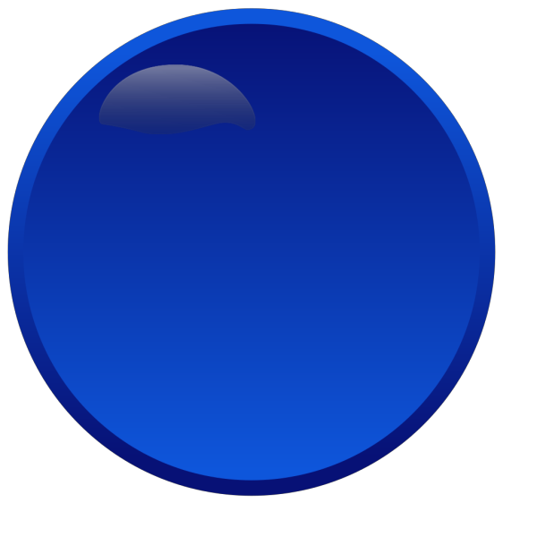 Round Blue Button PNG Clip art