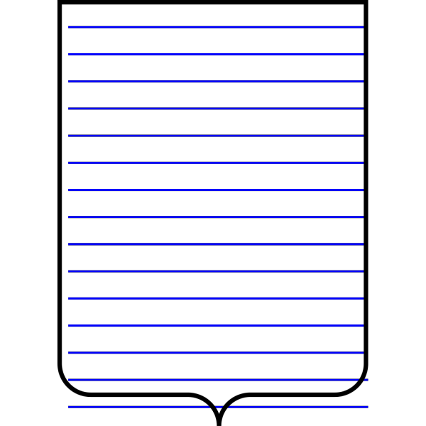 Blue Striped Shield PNG Clip art