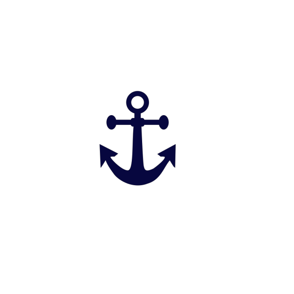 Anchor Navy Blue PNG Clip art