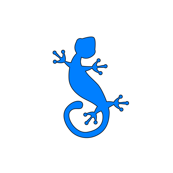 Gecko Blue PNG Clip art